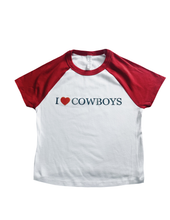 Load image into Gallery viewer, I &lt;3 Cowboys Baby Tee
