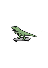 Load image into Gallery viewer, Skateboarding Dino Stickers
