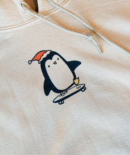Load image into Gallery viewer, Skateboarding Penguin Hoodie
