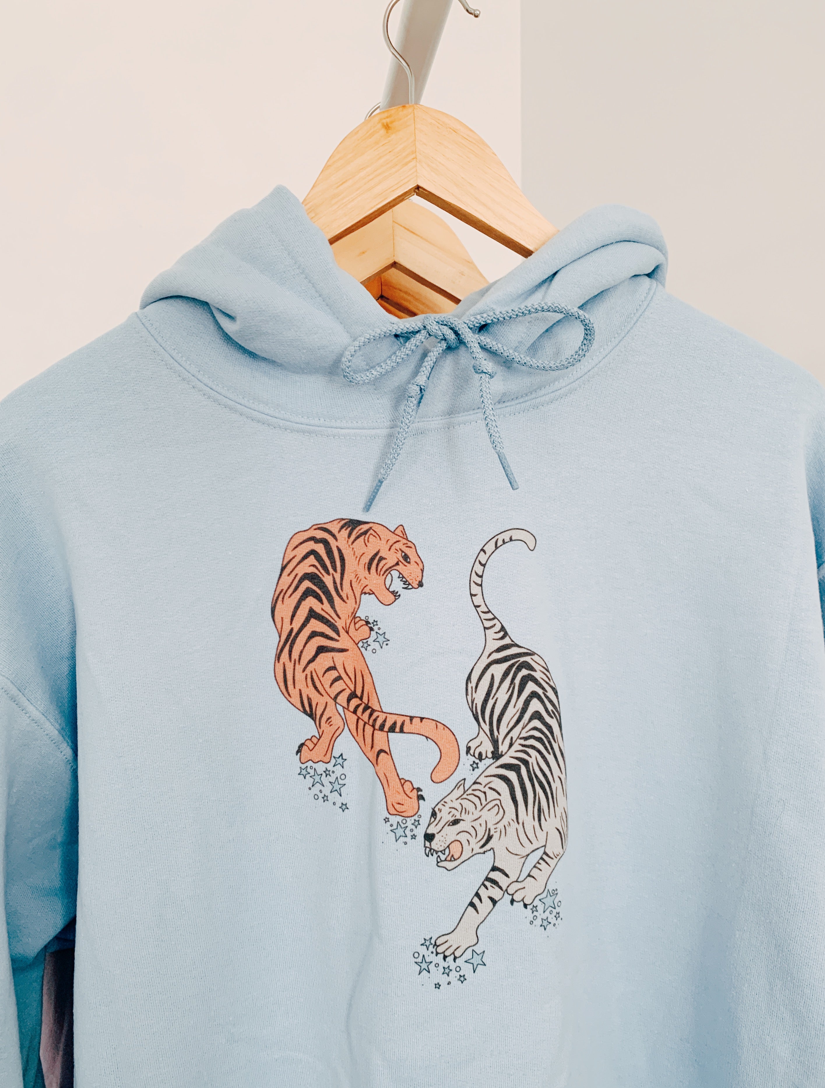 Ghosted Light Blue Hoodie